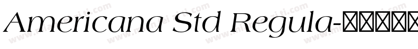 Americana Std Regula字体转换
